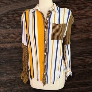 Umgee Multicolor Striped Blouse